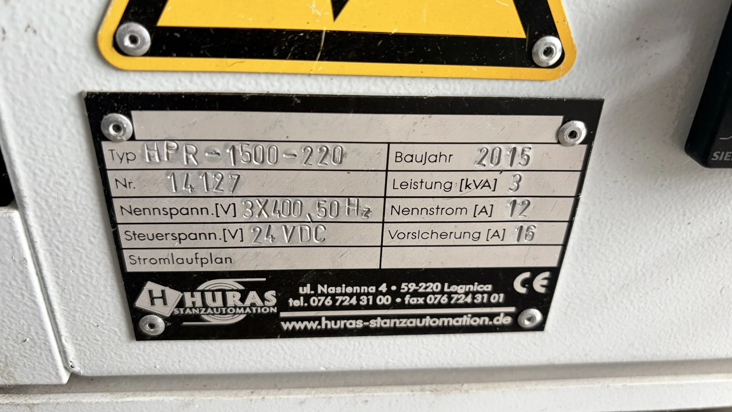 HURAS HPR-1500-220 4