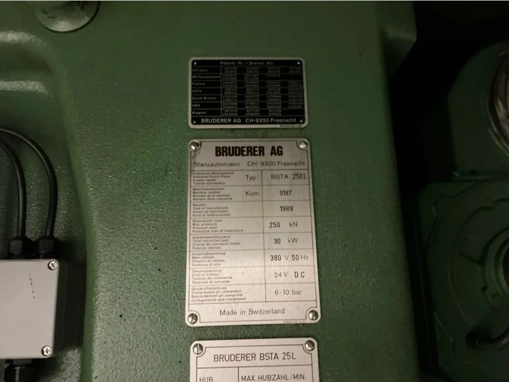 Bruderer BSTA 25 EL 16